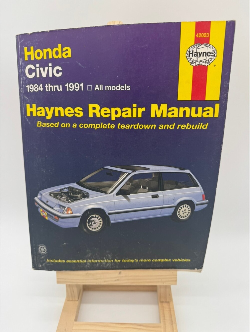 Honda Civic CRX Wagon Haynes Repair Manual 1984-1991 All Models 42023 OEM